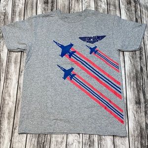 Top Gun Maverick Jets Boys’ Grey Graphic Shirt